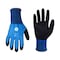 Ge Double Dipped Coated Gloves, Sandy Latex, Sandy, Blue, M 24 PK GG211L - alternate 1